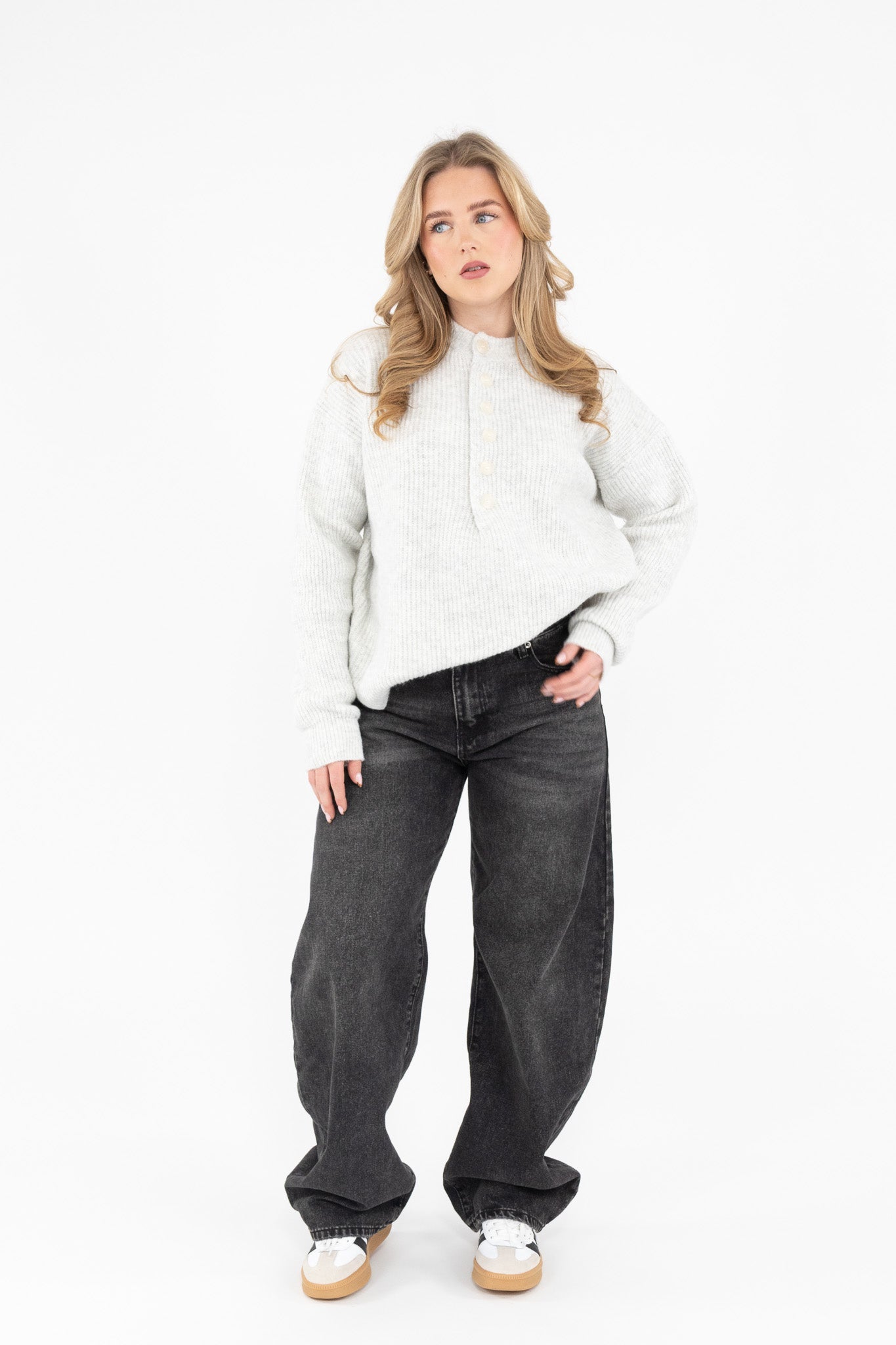 Button Detail Knit