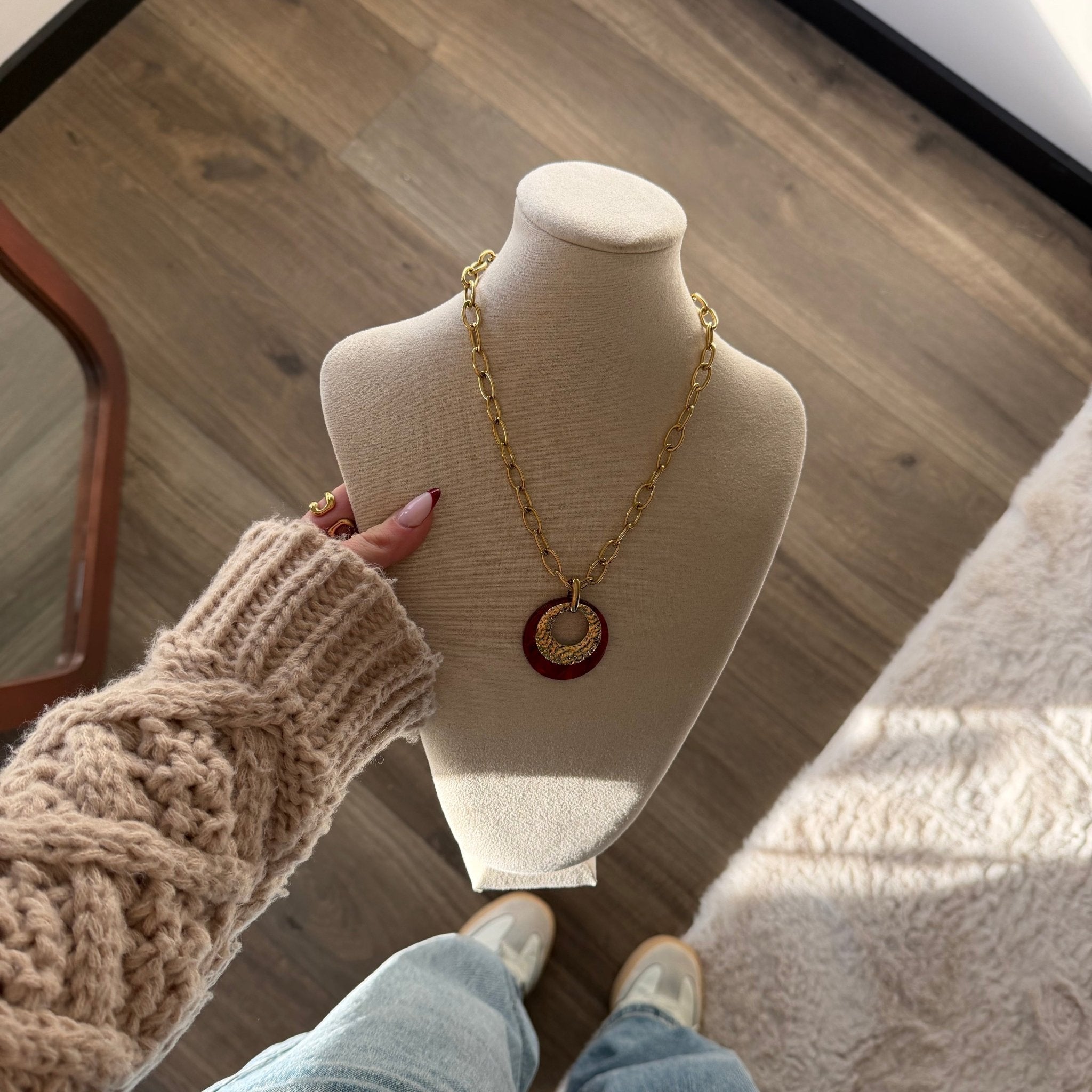 Duo Circle Necklace
