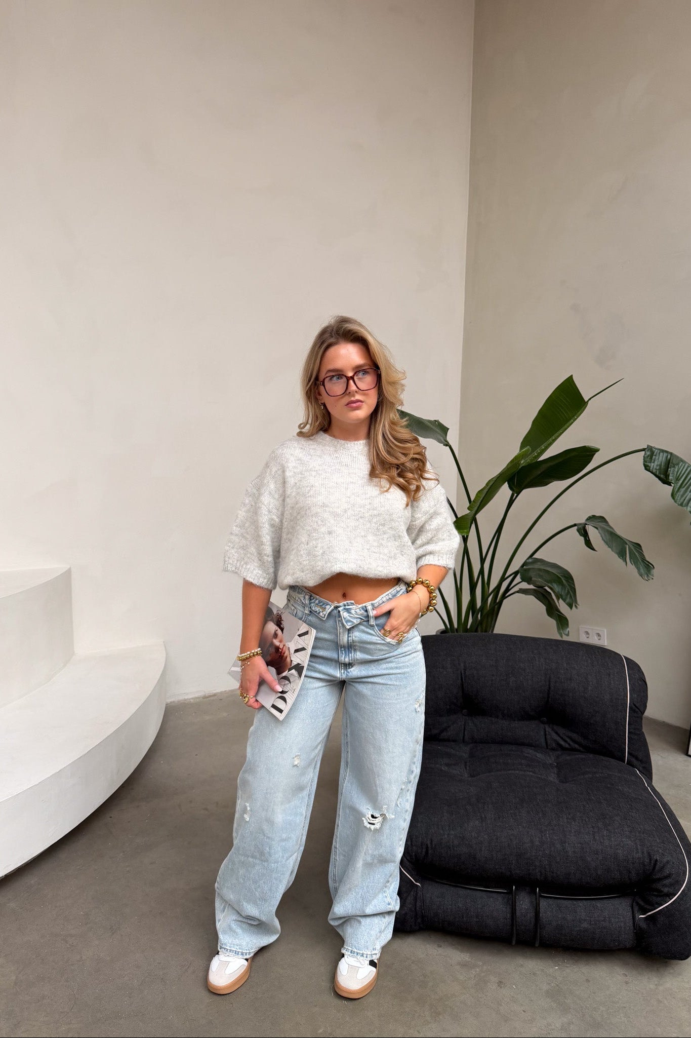 Viral Fold Over Jeans