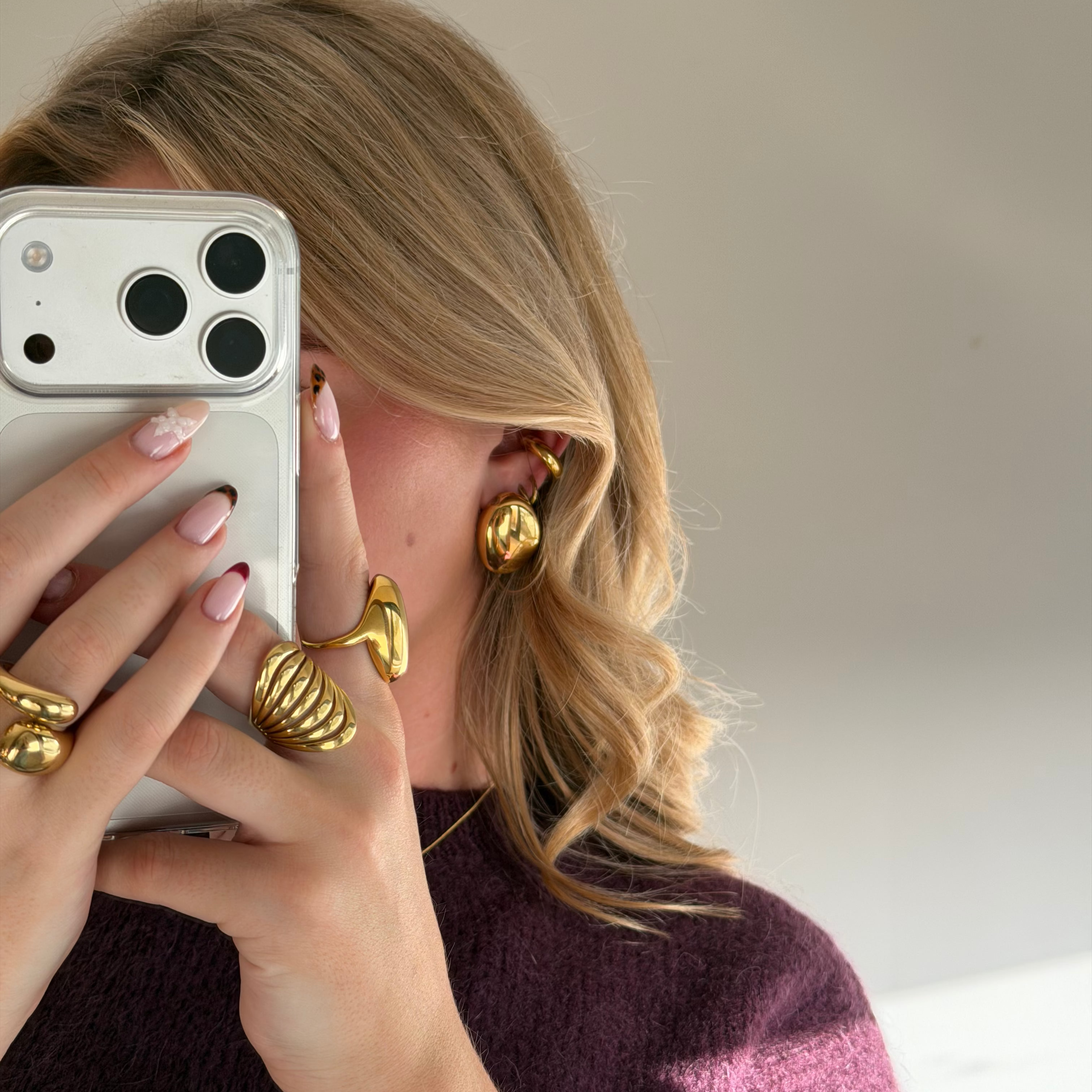 Bold Oval Studs
