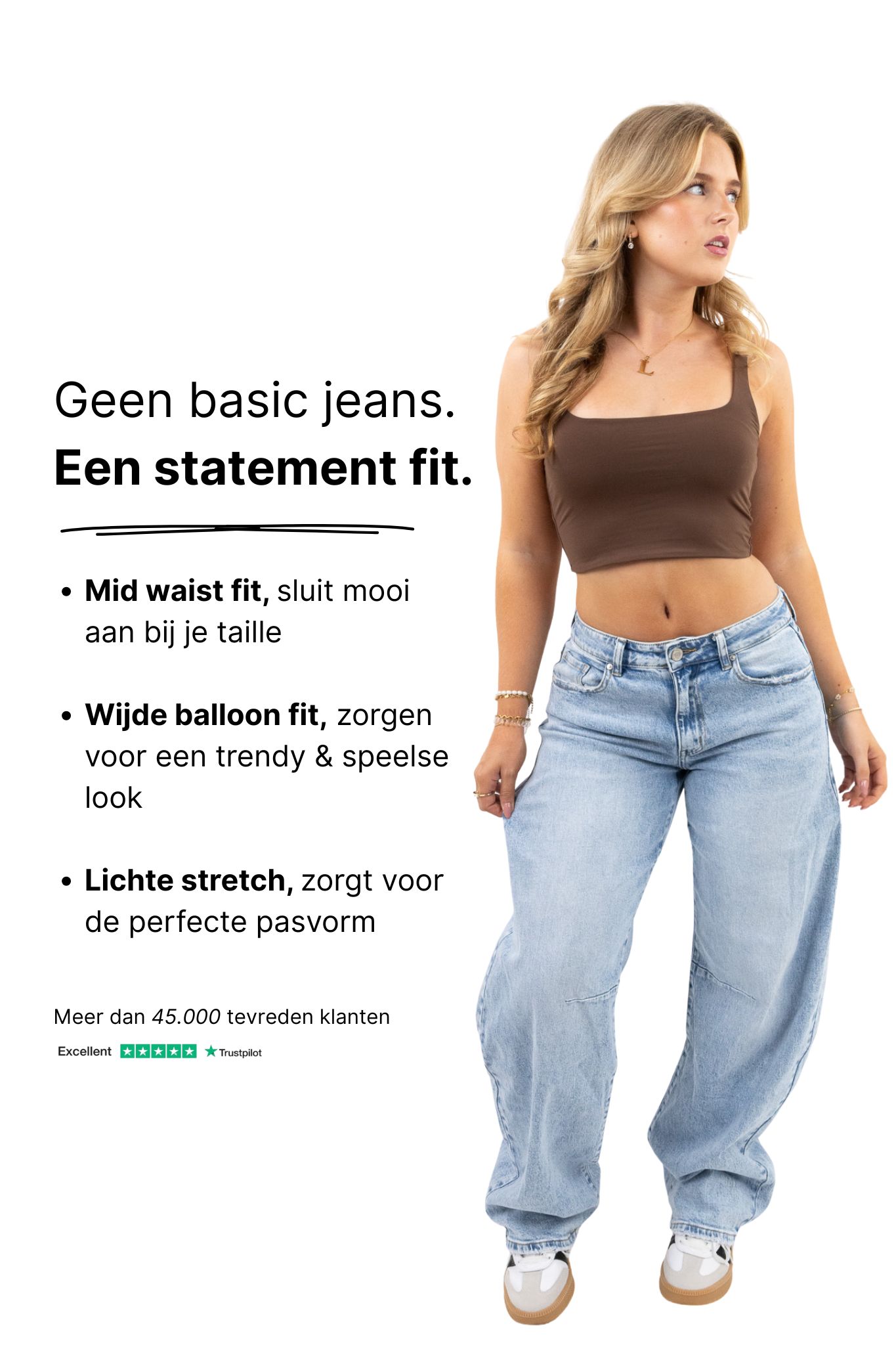 Gaia balloon jeans - stretch