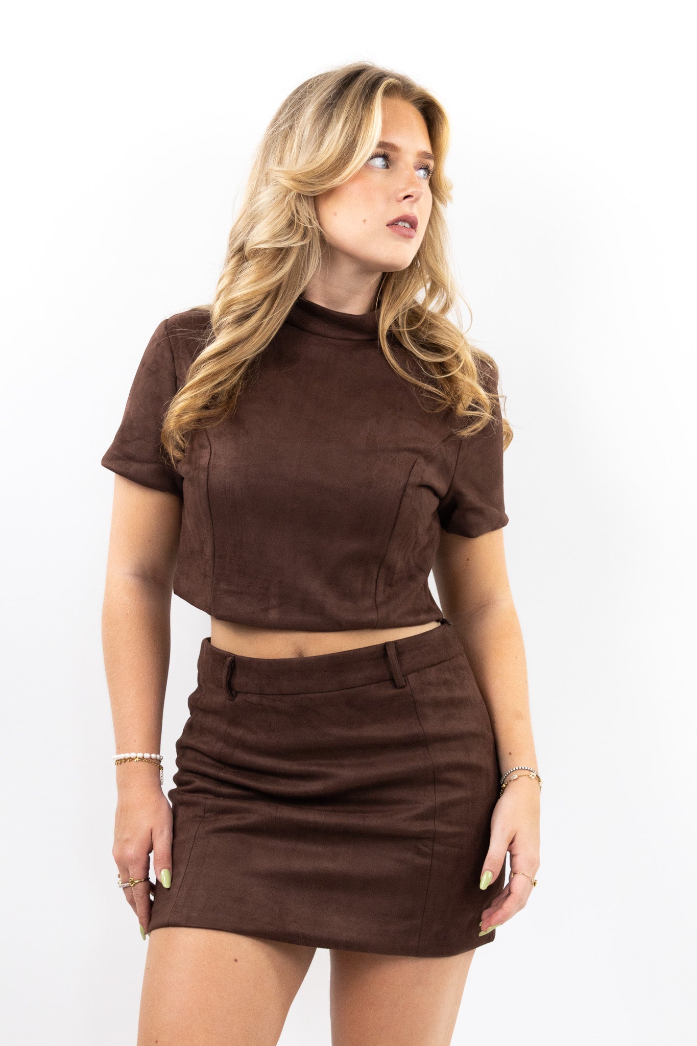 Suede Mini Skirt