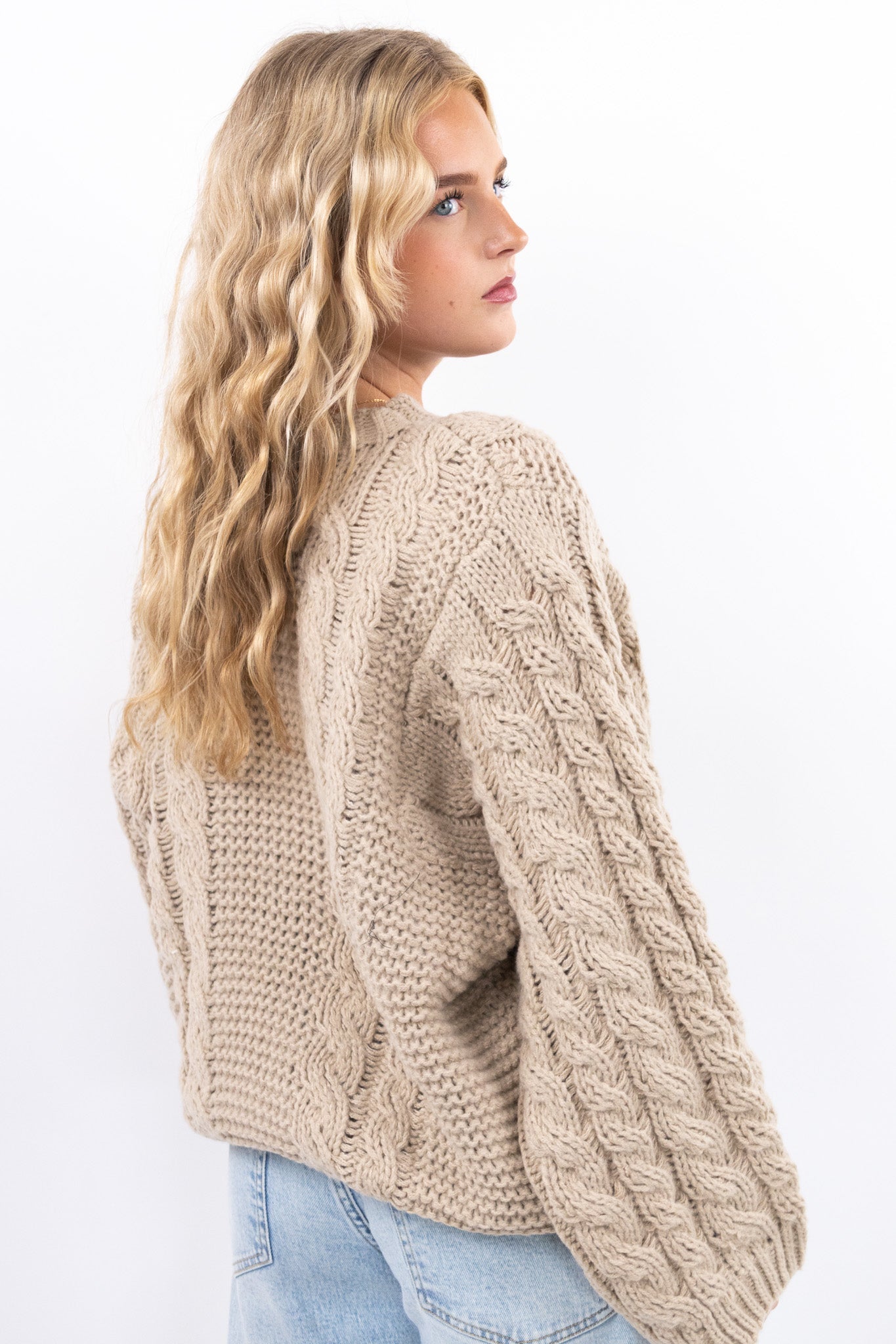Chunky Cable Knit Sweater