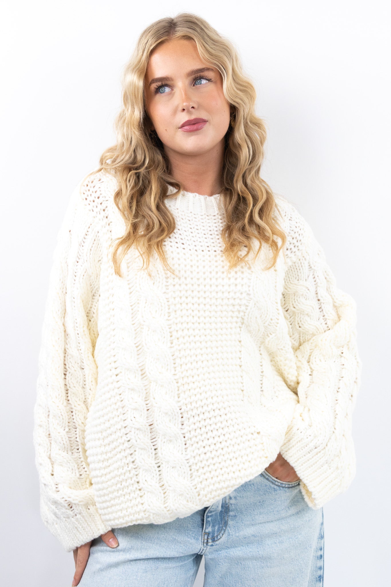 Chunky Cable Knit Sweater