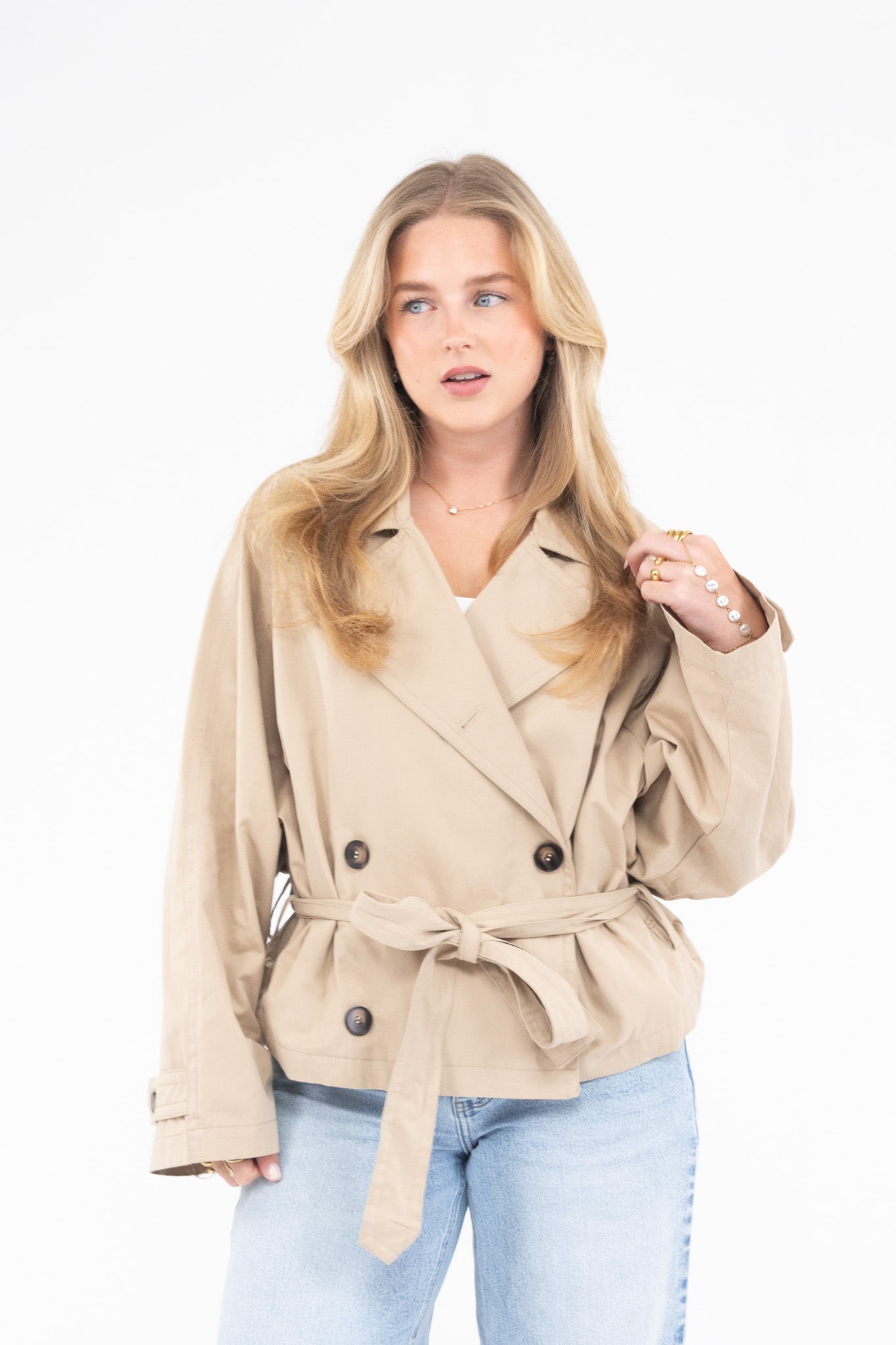 Tailored Belted Trench Jacket