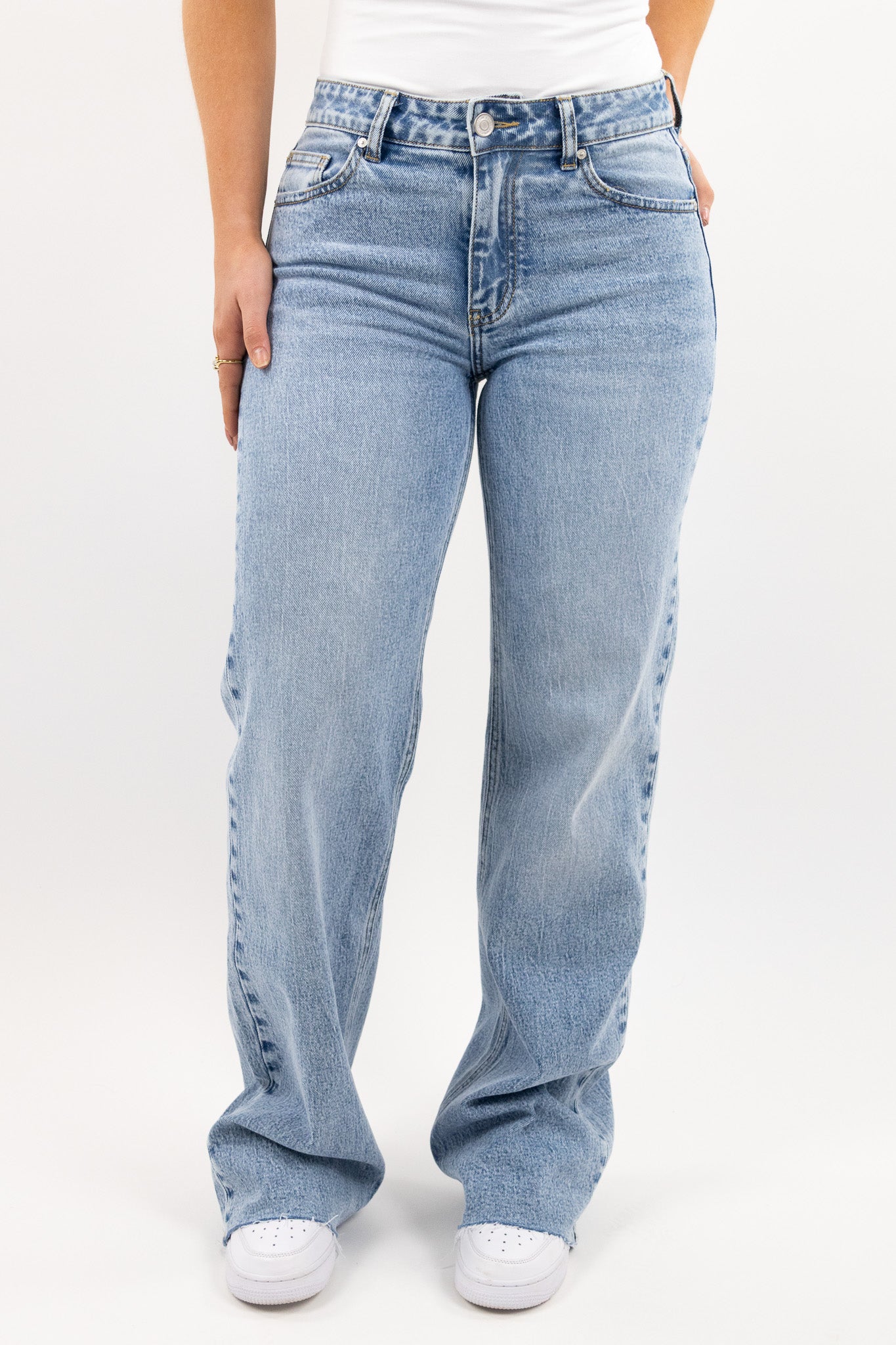 Leah mid waist jeans - stretch