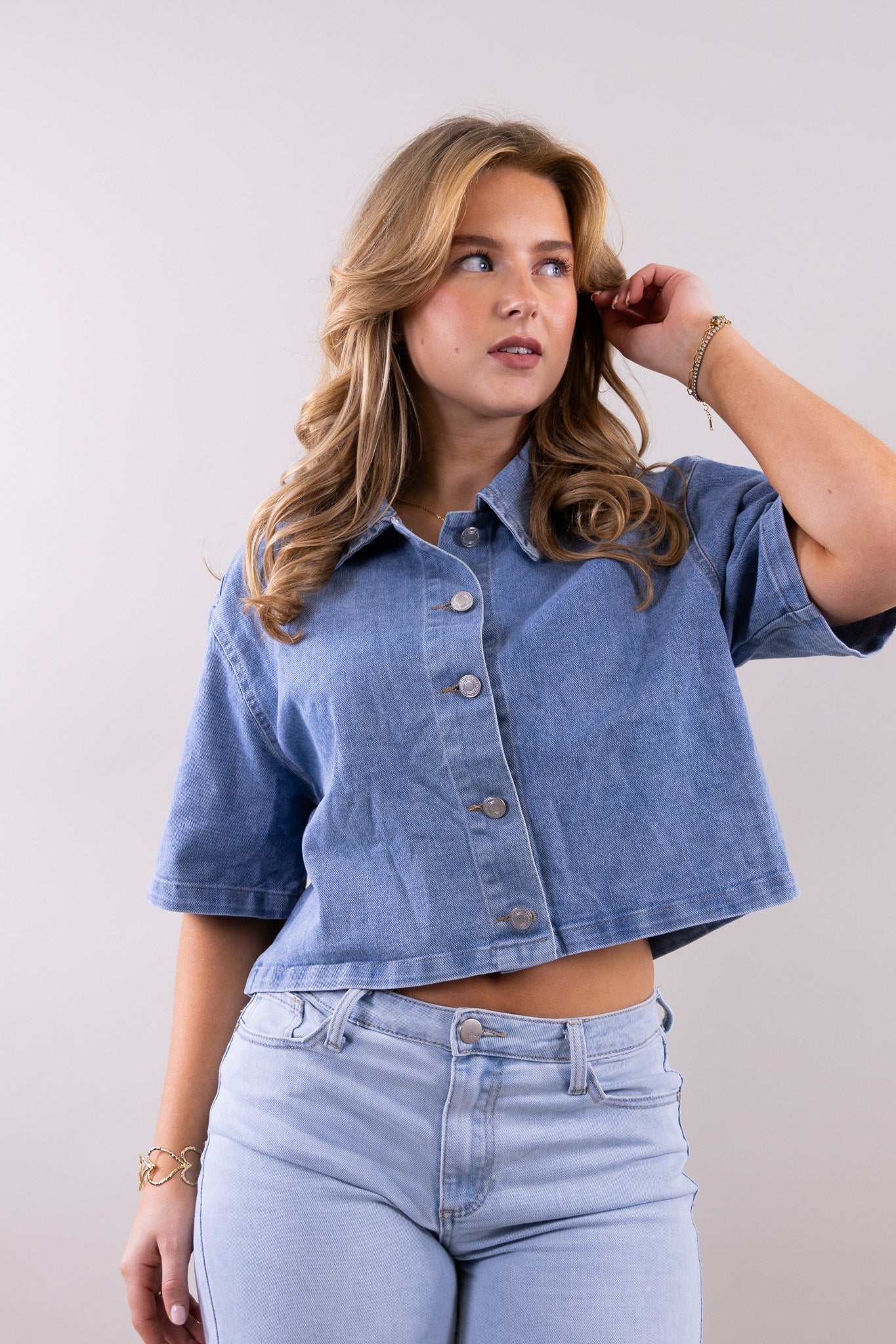 Blaze Denim Bluse