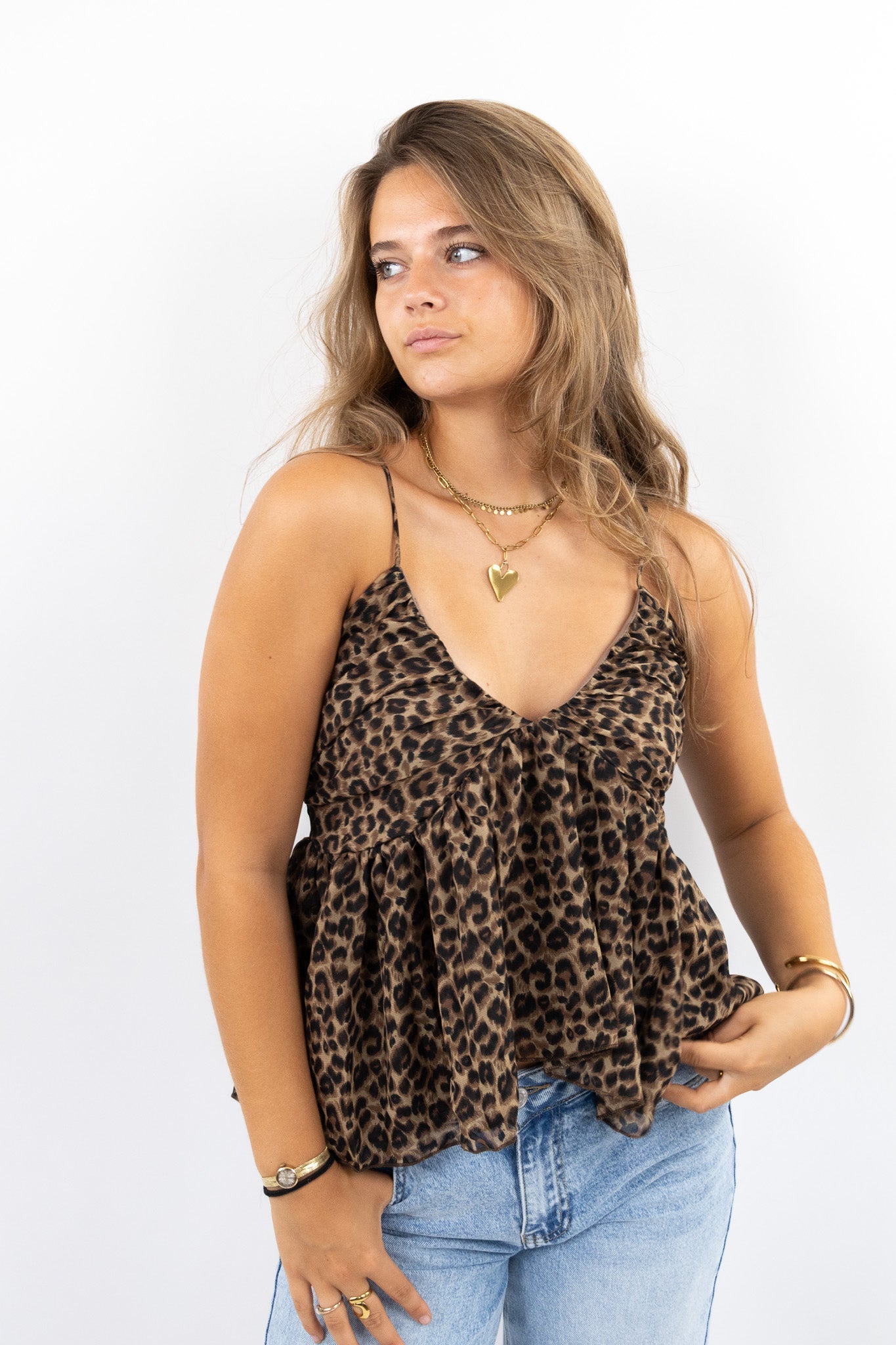 Leopard Flowy Top