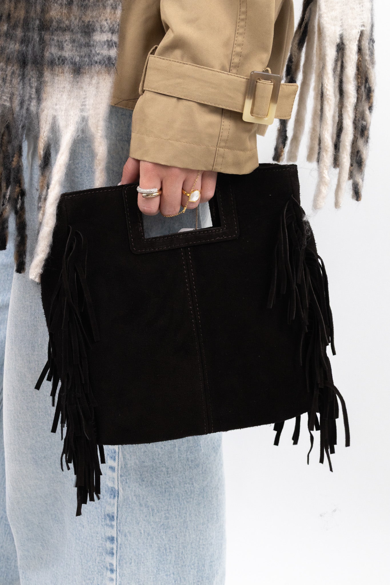 Fringe Leather Bag
