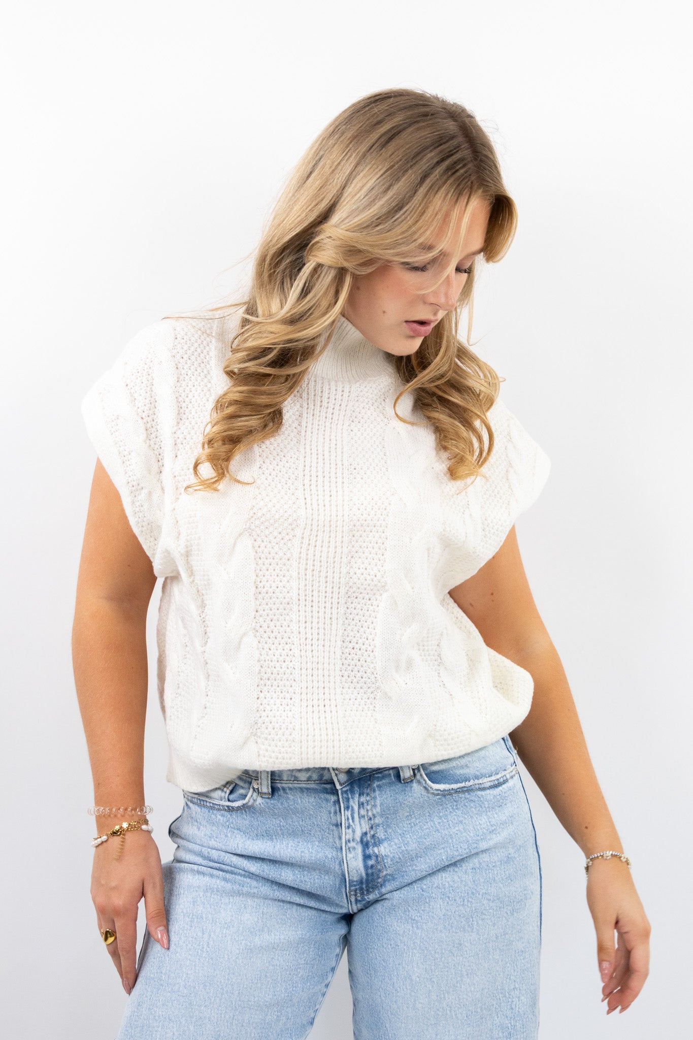 Cable Knit Sleeveless