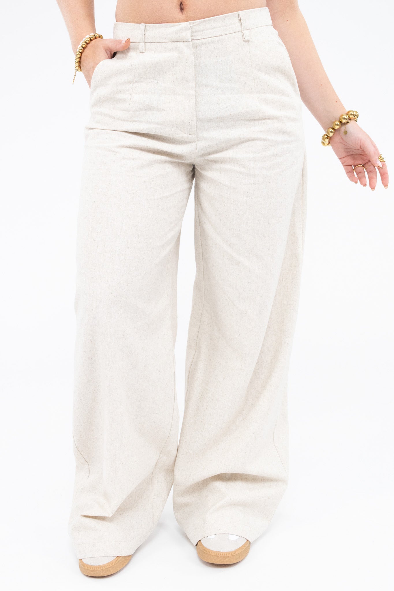 Linen Wide Leg Pants