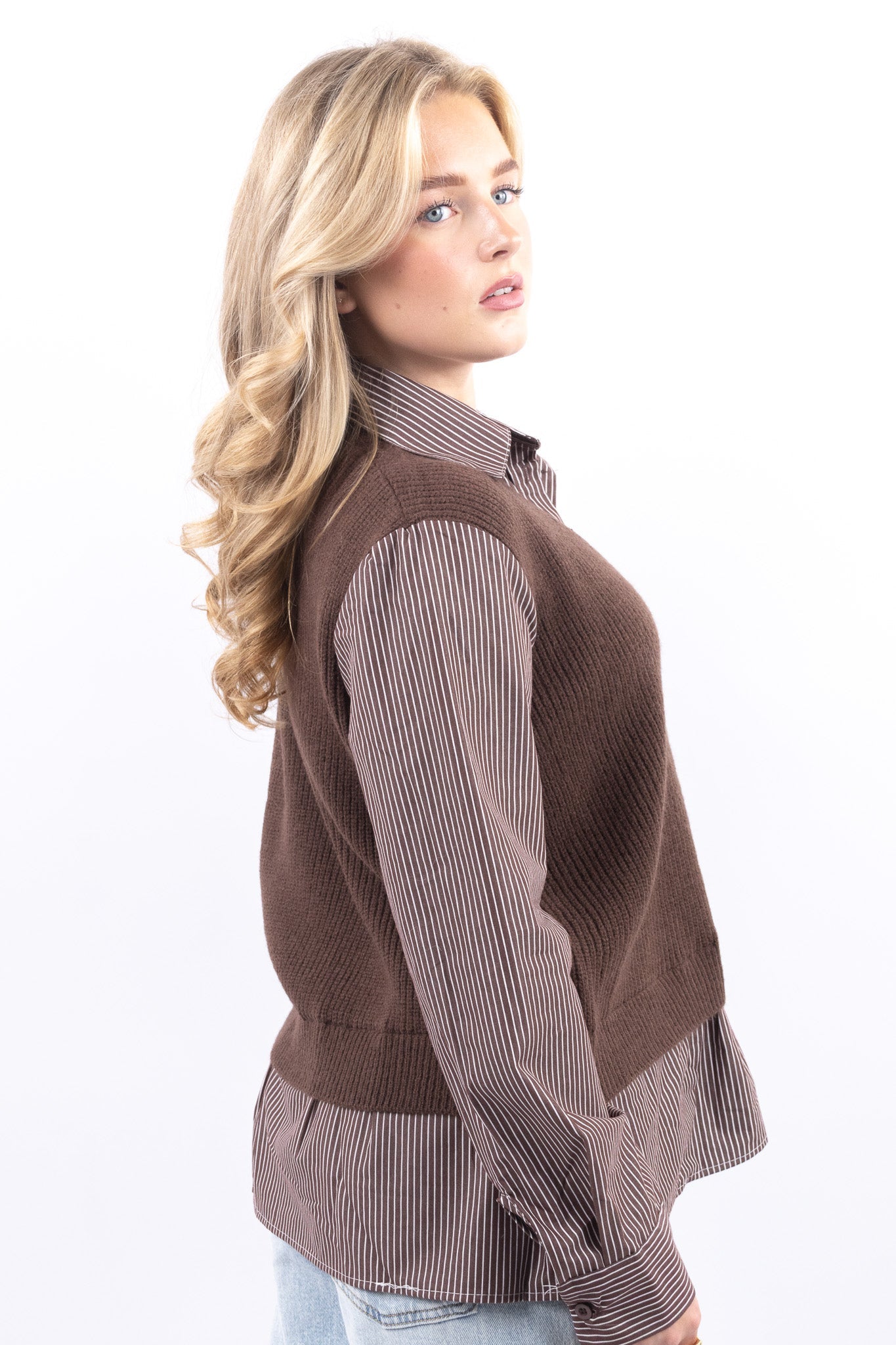 Knitted V-Neck Spencer