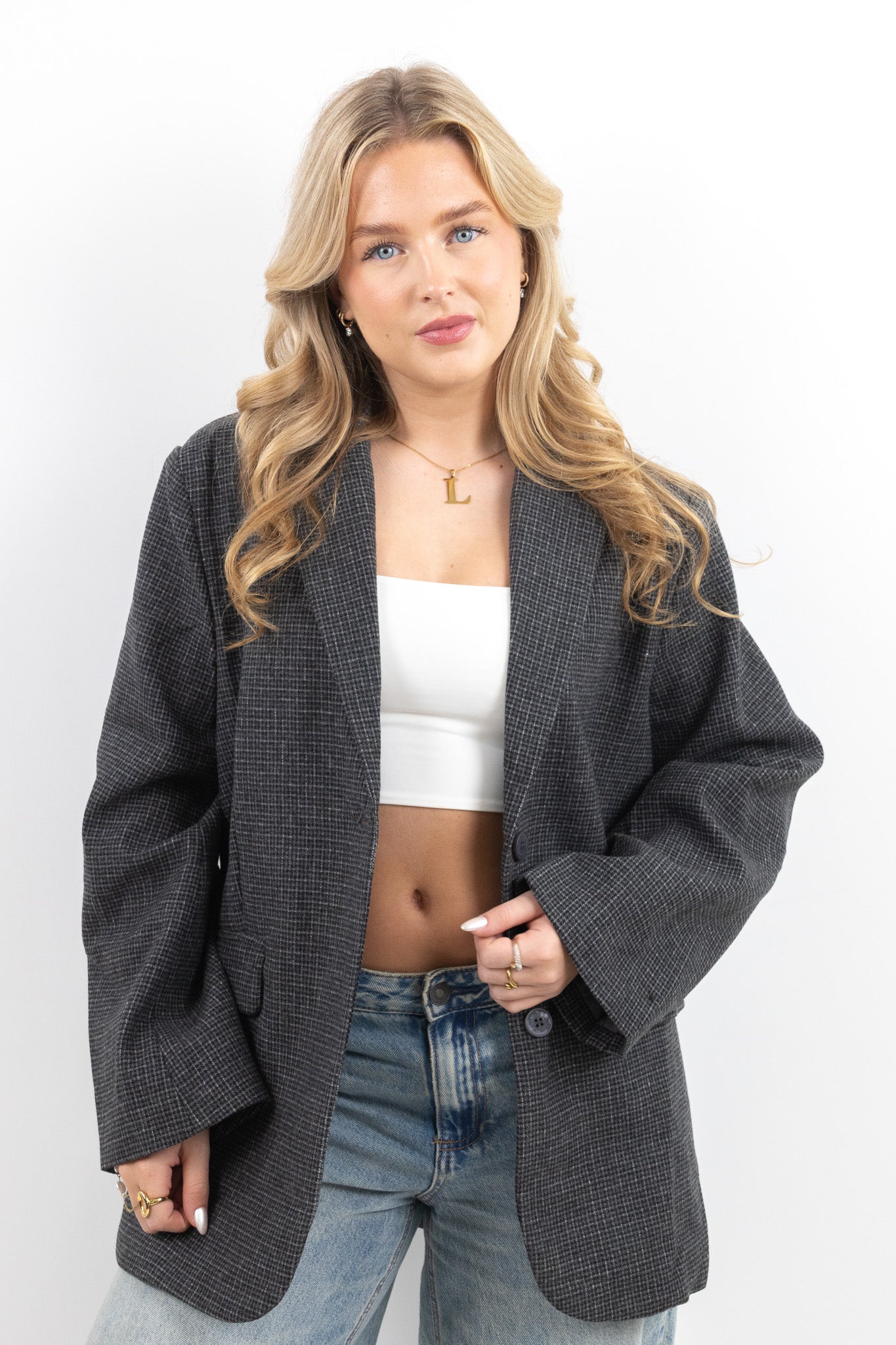 Boyfriend Check Blazer