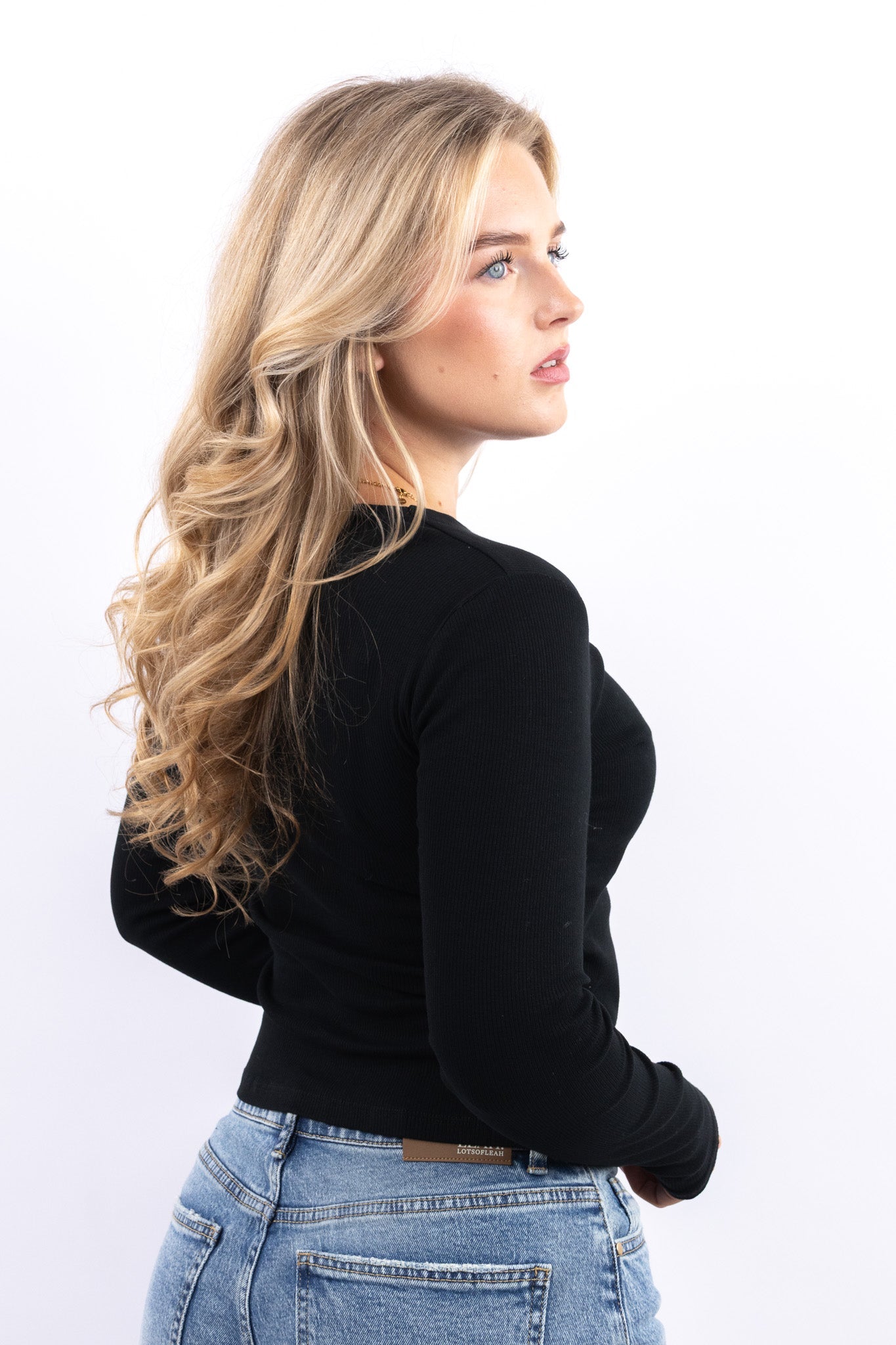 Asymmetric Button Top