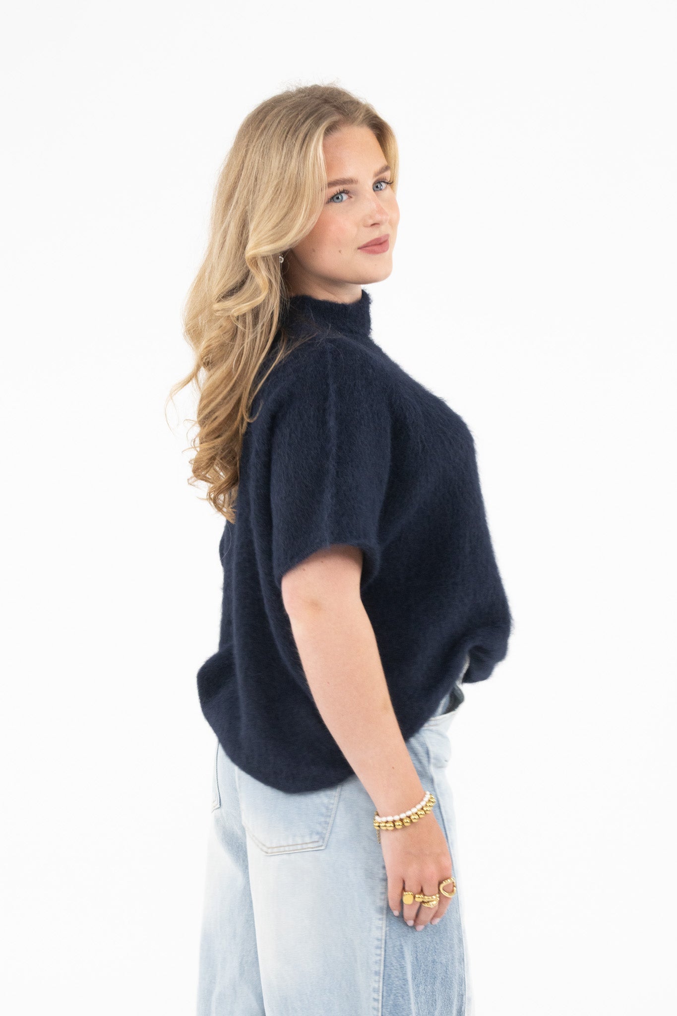 Cut Out Shoulder Knit