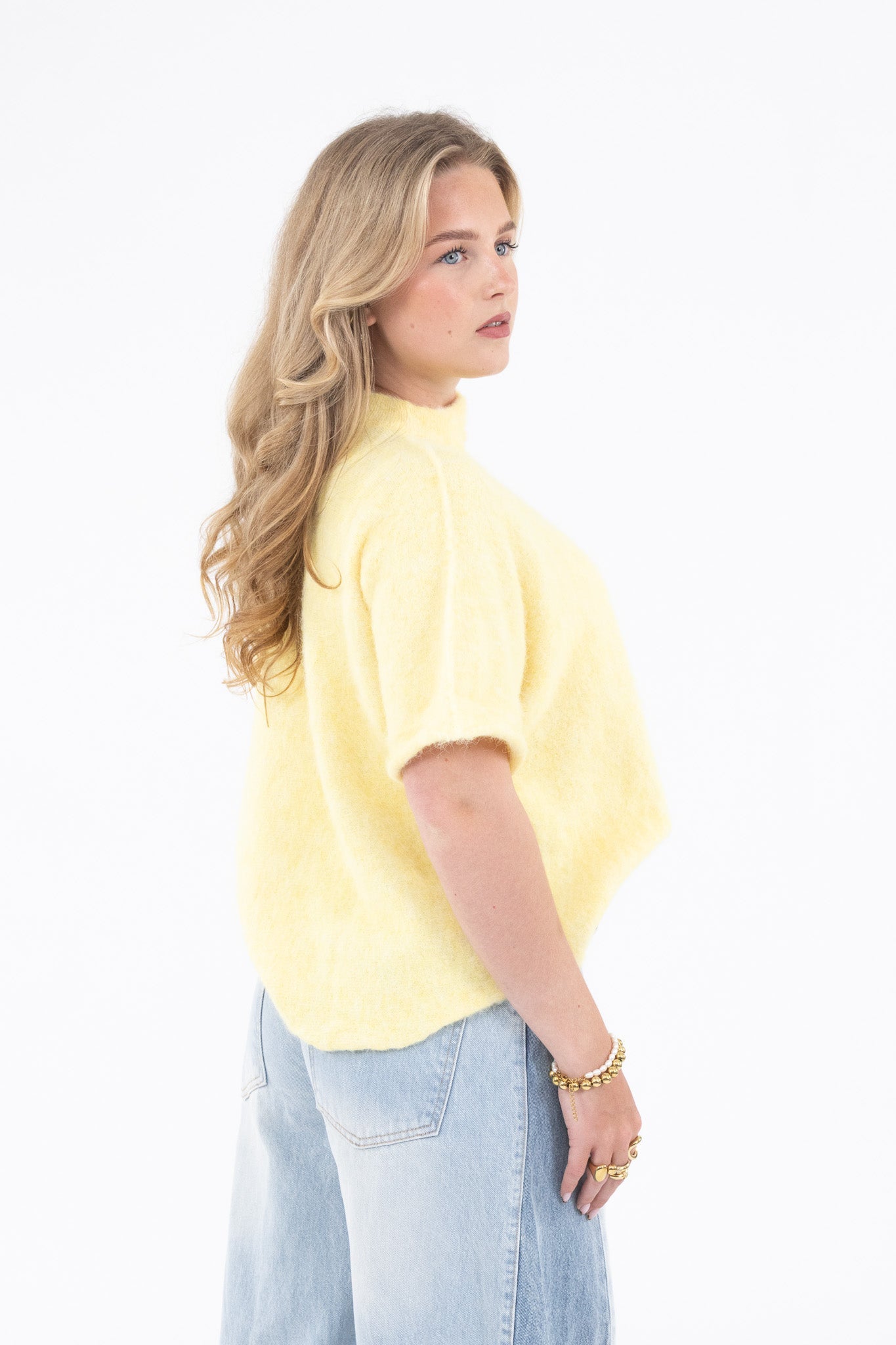 Cut Out Shoulder Knit