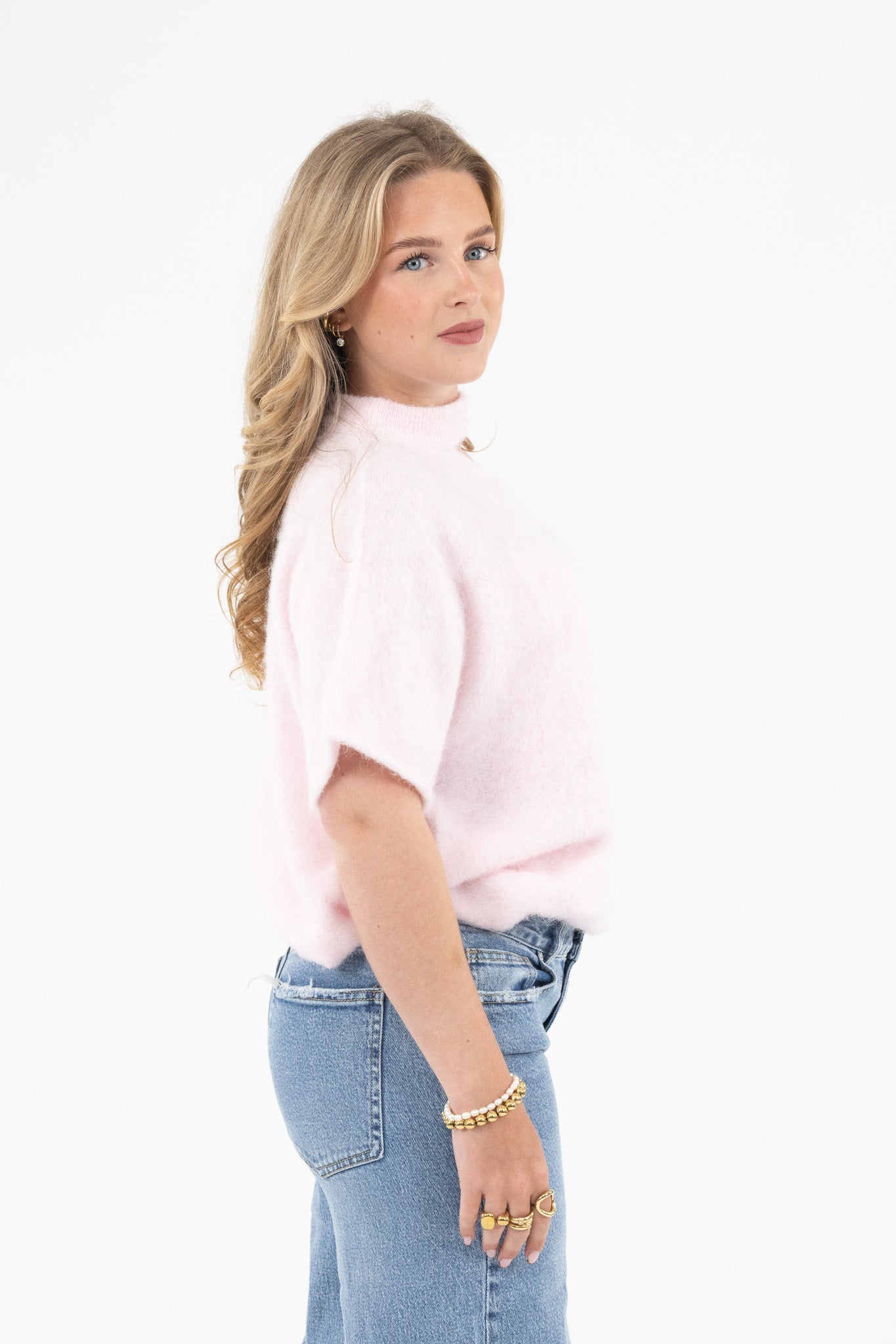 Cut Out Shoulder Knit