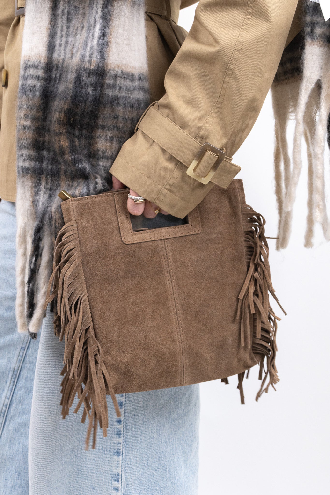 Fringe Leather Bag