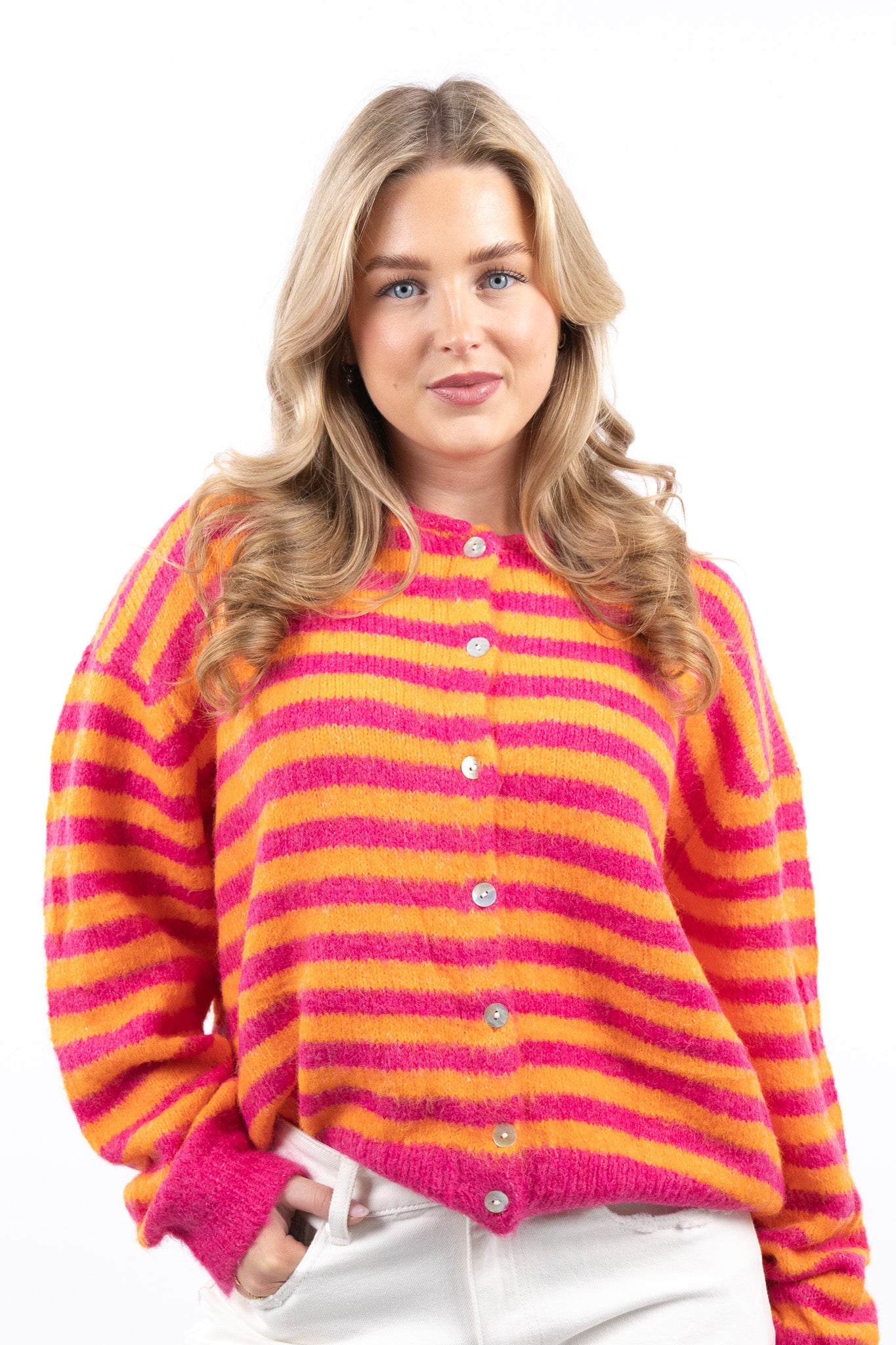 Two Tone Stripe Knit