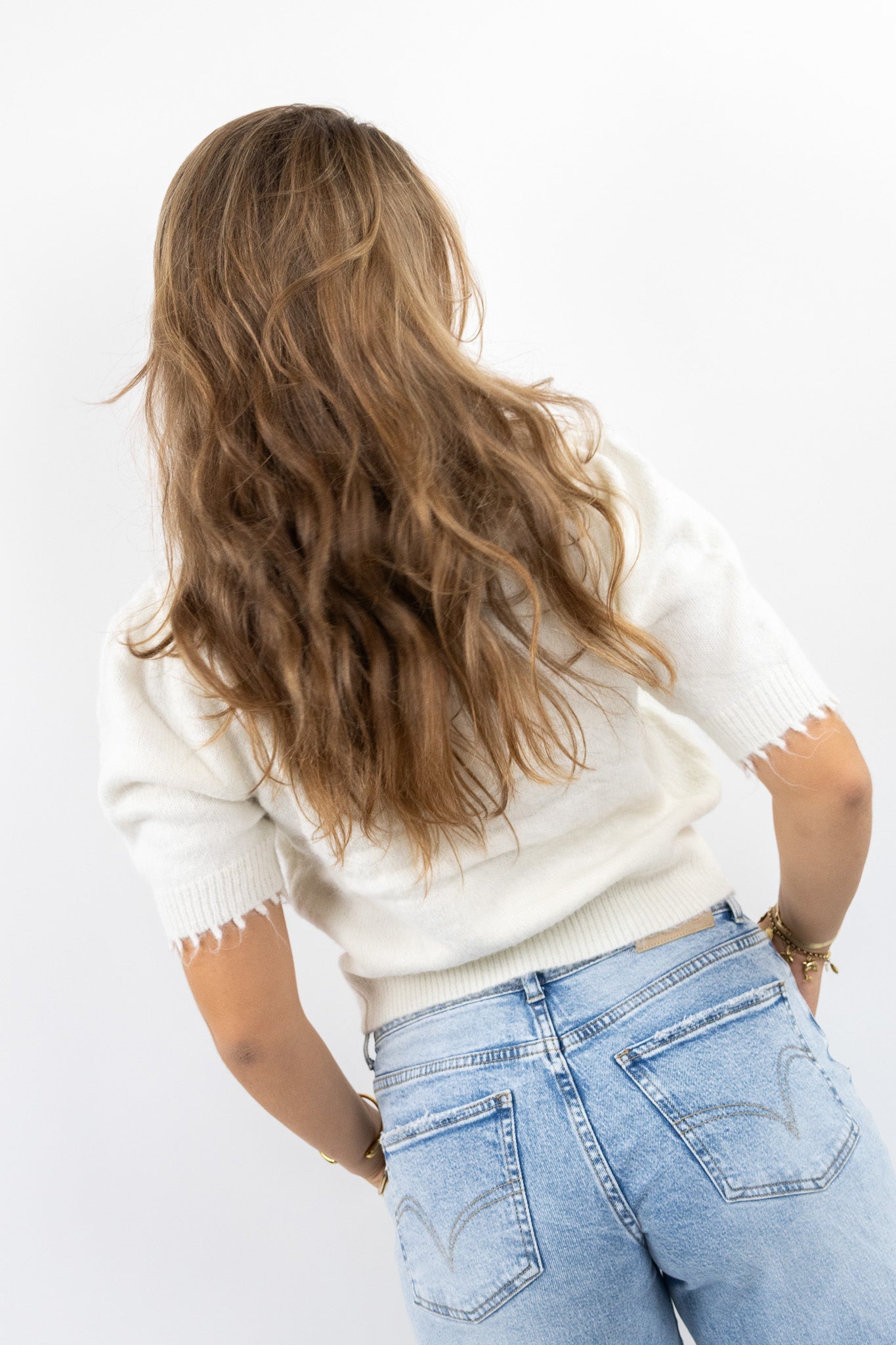 Wavy Button Cardigan