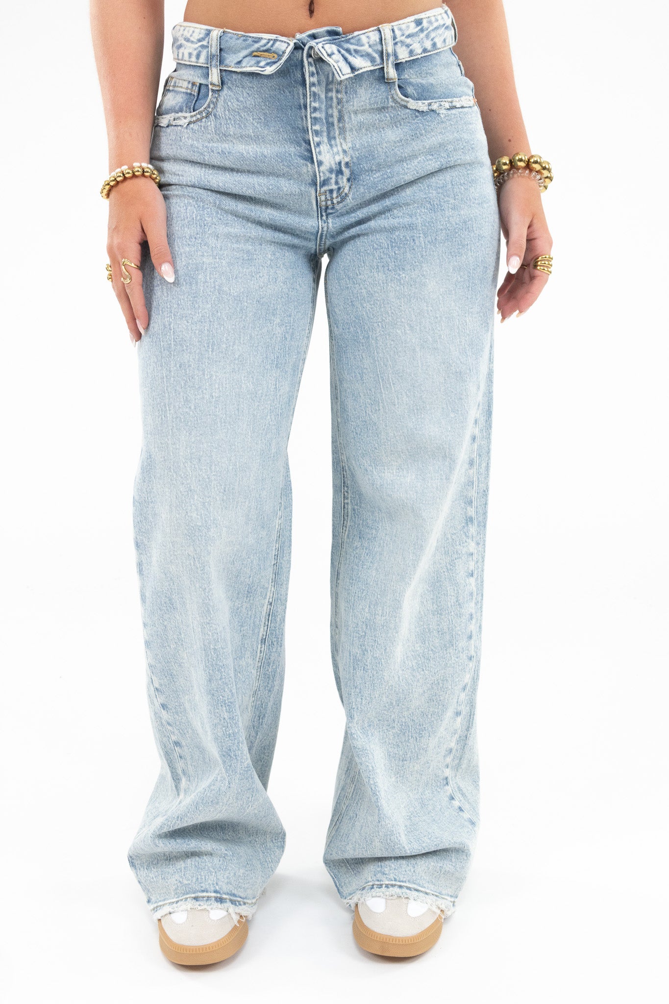 Basic Fold Over Jeans