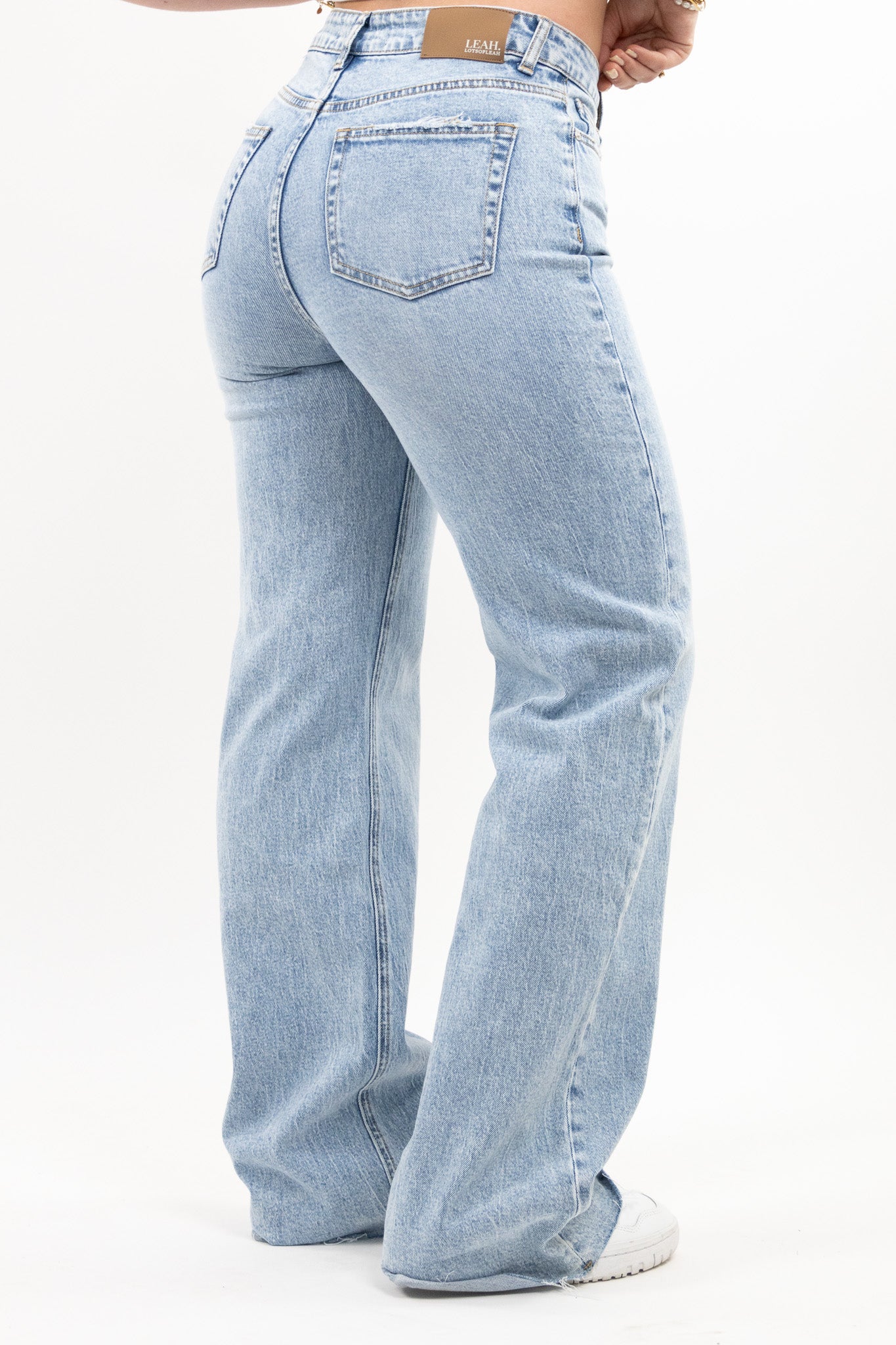 Leah wide leg jeans - stretch